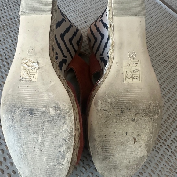 Anthropologie Bibi Lou wedge shoes size 39 - Picture 7 of 8